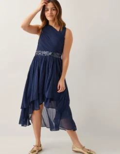 Abigail One-Shoulder Prom Dress Blue
