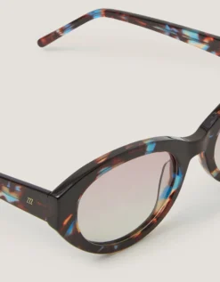 Acetate Tort Oval Sunglasses