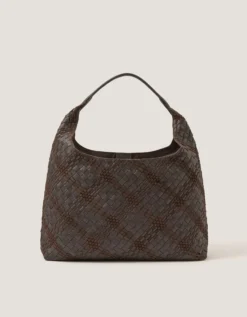 Adele Woven Leather Shoulder Bag
