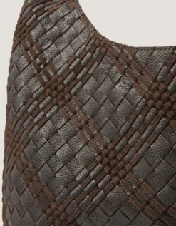Adele Woven Leather Shoulder Bag