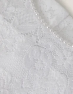 Alberta Rose Lace Communion Dress White