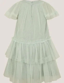 Anastasia Embellished Tulle Party Dress Green