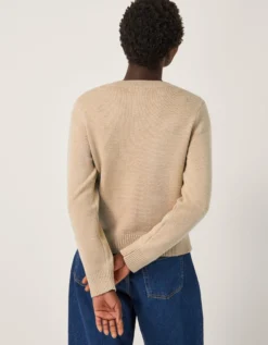 Anne Argyle Knitted Cardigan Camel