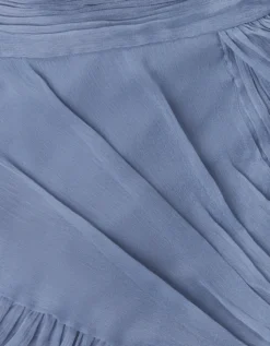 Arianna One-Shoulder Tulle Prom Dress Blue
