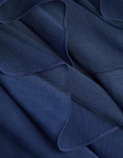 Arizona Halter Ruffle Prom Dress Blue