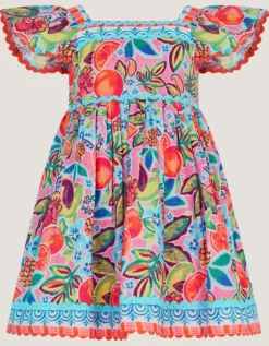 Baby Alani Fruit Print Dress Pink