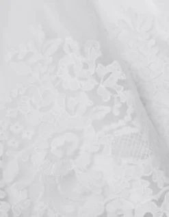 Baby Athena Floral Embroidered Dress White