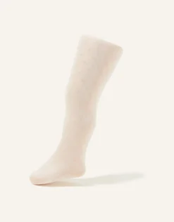 Baby Bridal Spot Tights Ivory
