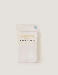 Baby 40 Denier Lace Tights White