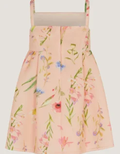 Baby Dream Strappy Floral Party Dress Pink