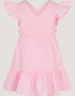 Baby Embroidered Butterfly Bodice Dress Pink