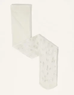 Baby Floral Print Tights Ivory