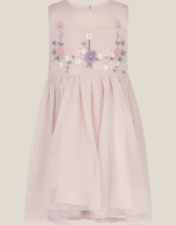Baby Matilda Sleeveless Meadow Party Dress Pink