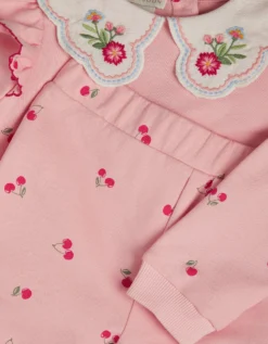 Baby Mon Cheri Top & Joggers Set Pink