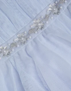 Baby Pennie Mesh Party Dress Blue