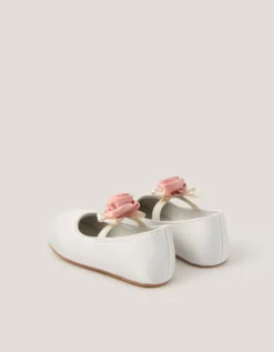 Baby Rosette Walker Shoes Ivory