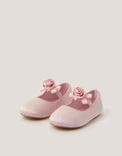 Baby Rosette Walker Shoes Pink