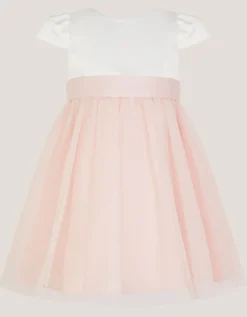 Baby Satin Bridesmaid Dress Pink