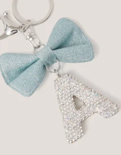 Bow Initial Bag Charm Multi