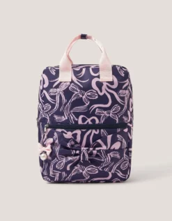 Bow Print School Backpack
