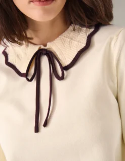 Carla Collar Jumper Ivory