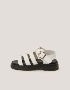 Chunky Platform Sandals White