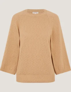 Codie ¾ Sleeve Jumper Brown