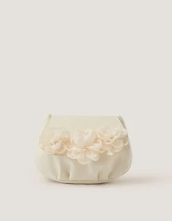 Corsage Satin Bag Ivory