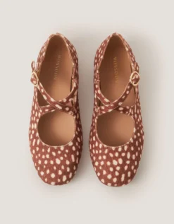 Dana Bambi Mary Jane Ballet Flats Natural