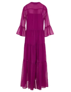 Devotion Twins Ocean Voile Maxi Dress Pink
