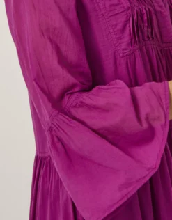 Devotion Twins Ocean Voile Maxi Dress Pink