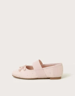Diamante Ballet Flats Pink
