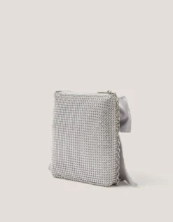 Diamanté Embellished Bow Bag