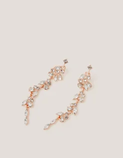 Diamanté Gemstone Drop Earrings