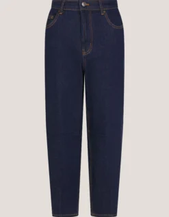 Dina Darted Barrel Jeans Blue