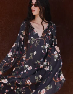 East Adelle Floral Print Maxi Dress Red