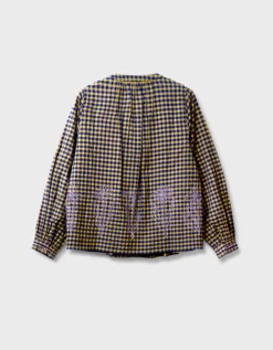 East Dilly Gingham Cotton Blouse Multi