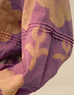 East Hendrix Batik Floral Top Purple