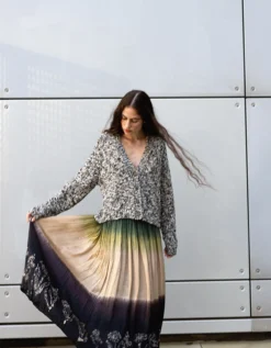 East Izzy Dip Dye Skirt Multi