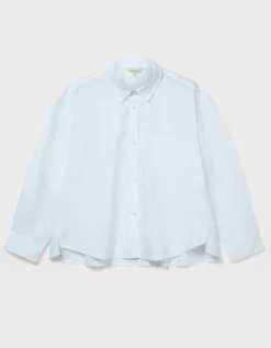 East Layla Floral Print Cotton Shirt White