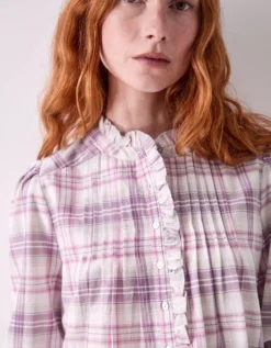 East Mina Check Cotton Shirt Multi