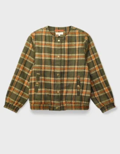 East Zoha Check Bomber Jacket Multi
