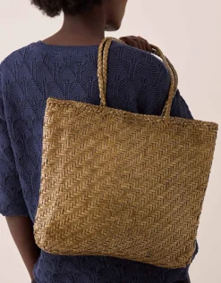 Ellyla Rhia Woven Leather Tote Bag