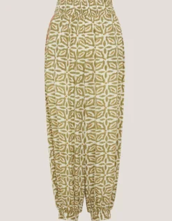 Elma Print Balloon Trousers Green