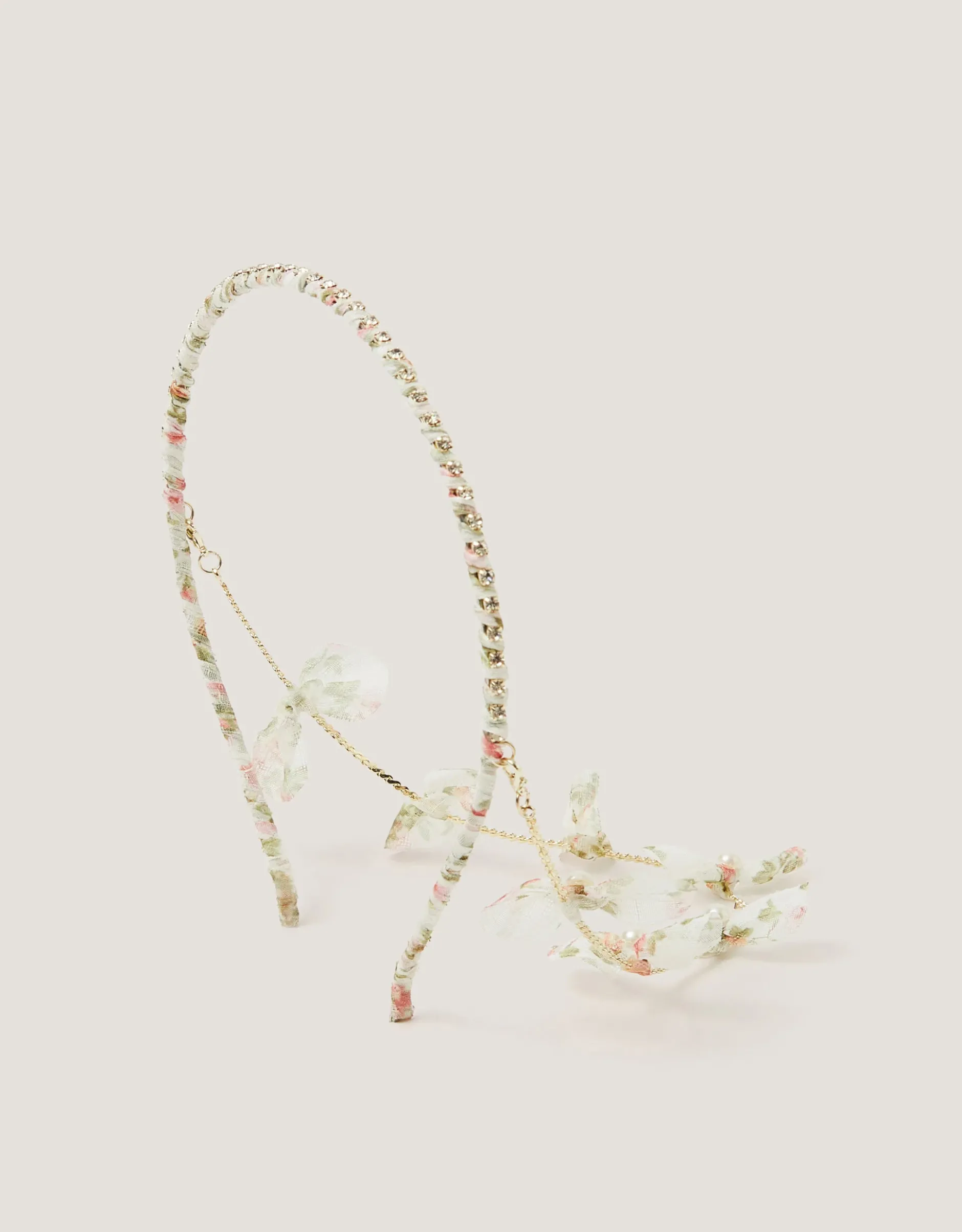 Embellished Floral Chain Headband