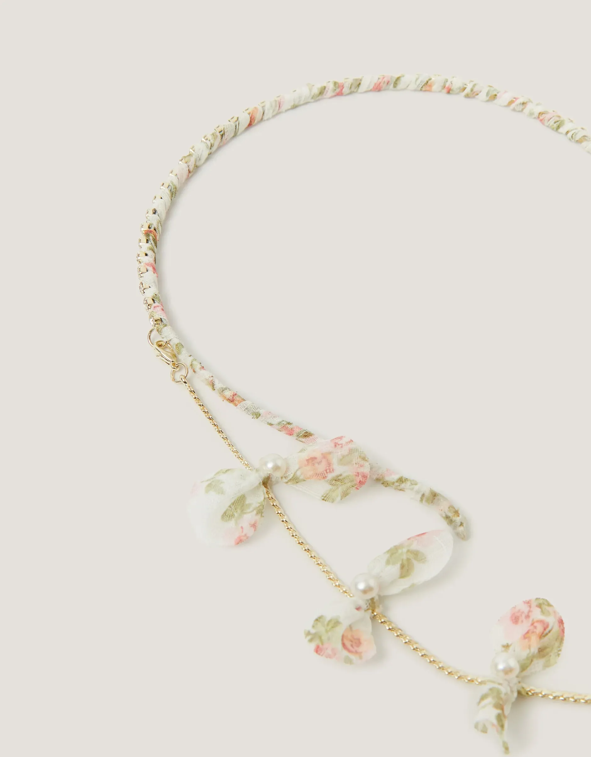 Embellished Floral Chain Headband
