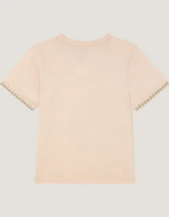 Embroidered Tiger T-Shirt Cream