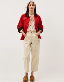 Esme Polka Dot Shirt & Scarf Ivory