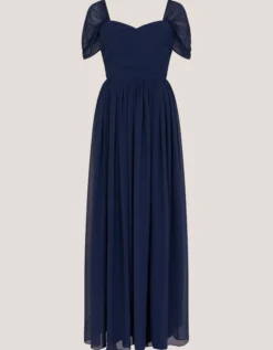 Evelyn Bardot Bridesmaid Dress Blue