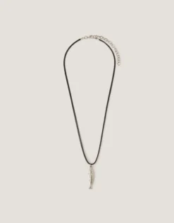 Fish Pendant Cord Necklace